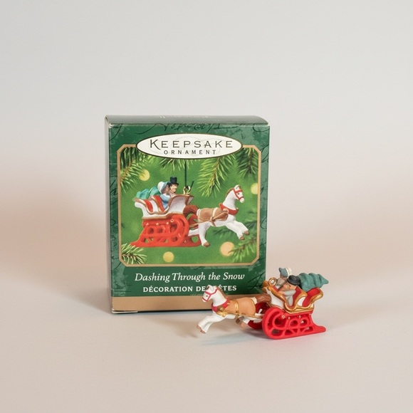 Hallmark Other - Hallmark Keepsake Dashing Through the Snow Sleigh Ornament